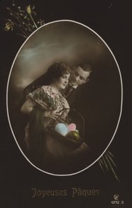 Biglietto di Pasqua con coppia da French Photographer